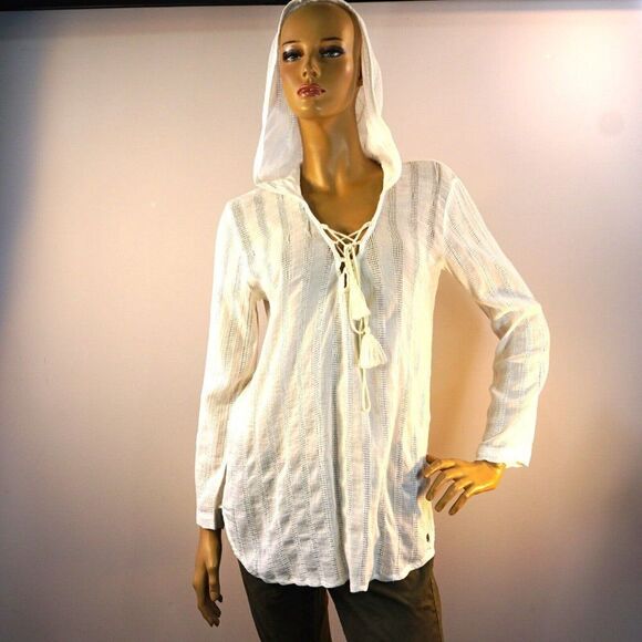 Billabong Hooded Swimsuit Cover-Up Same Story Size XS - Picture 7 of 11